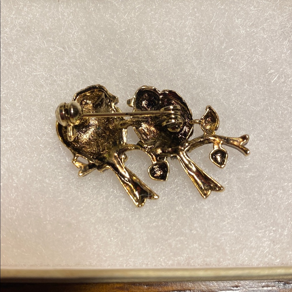 🐦⬛Vintage🐦⬛Love Birds Brooch - Picture 4 of 4